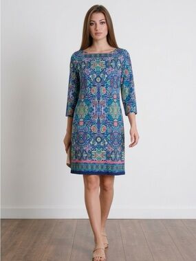 Laundry By Shelli Segal Vibrant Dress | Designed in LA | Large |